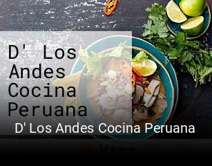 D' Los Andes Cocina Peruana