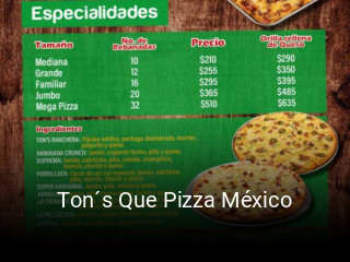 Ton´s Que Pizza México