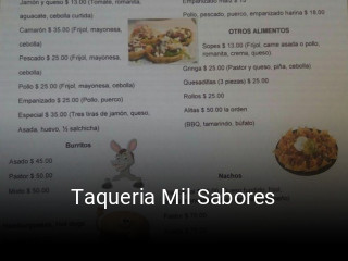 Taqueria Mil Sabores