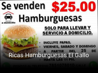 Ricas Hamburguesas El Gallo