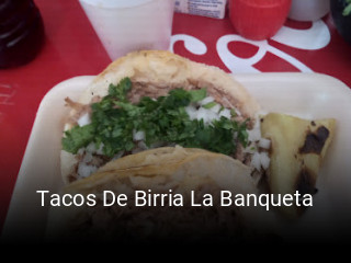 Tacos De Birria La Banqueta