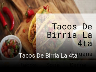 Tacos De Birria La 4ta