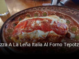 Pizza A La Leña Italia Al Forno Tepotzotlán